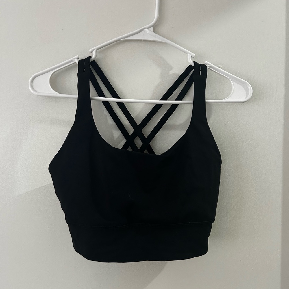Lululemon Athletica Black Cross-Back Sports Bra